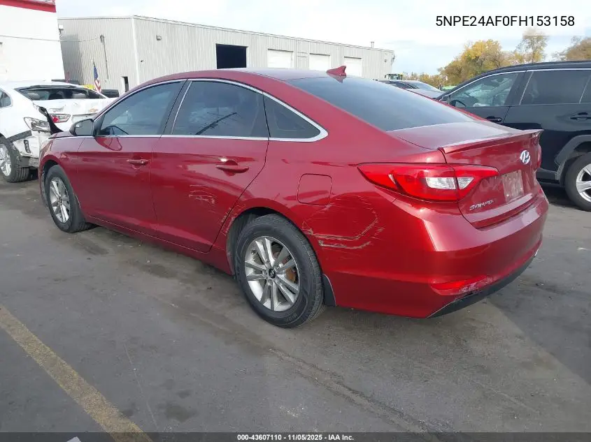 5NPE24AF0FH153158 2015 Hyundai Sonata Se