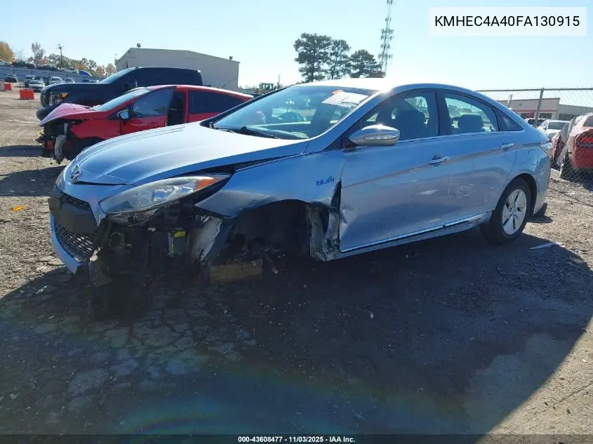 KMHEC4A40FA130915 2015 Hyundai Sonata Hybrid