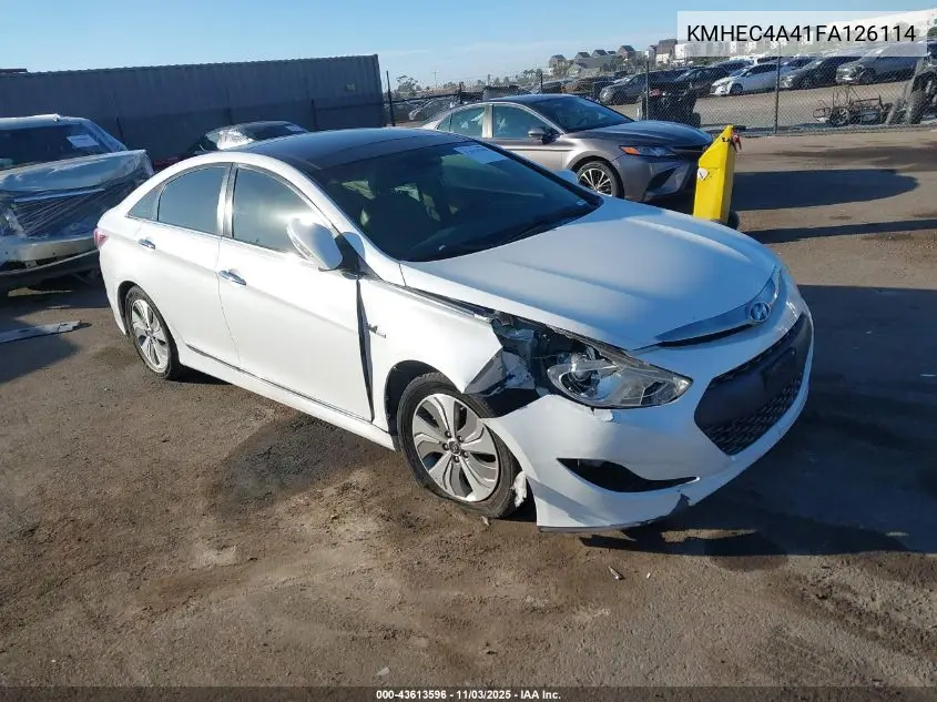 KMHEC4A41FA126114 2015 Hyundai Sonata Hybrid Limited