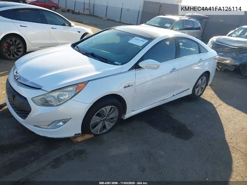 KMHEC4A41FA126114 2015 Hyundai Sonata Hybrid Limited