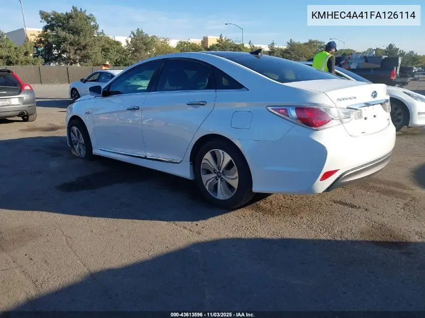 KMHEC4A41FA126114 2015 Hyundai Sonata Hybrid Limited
