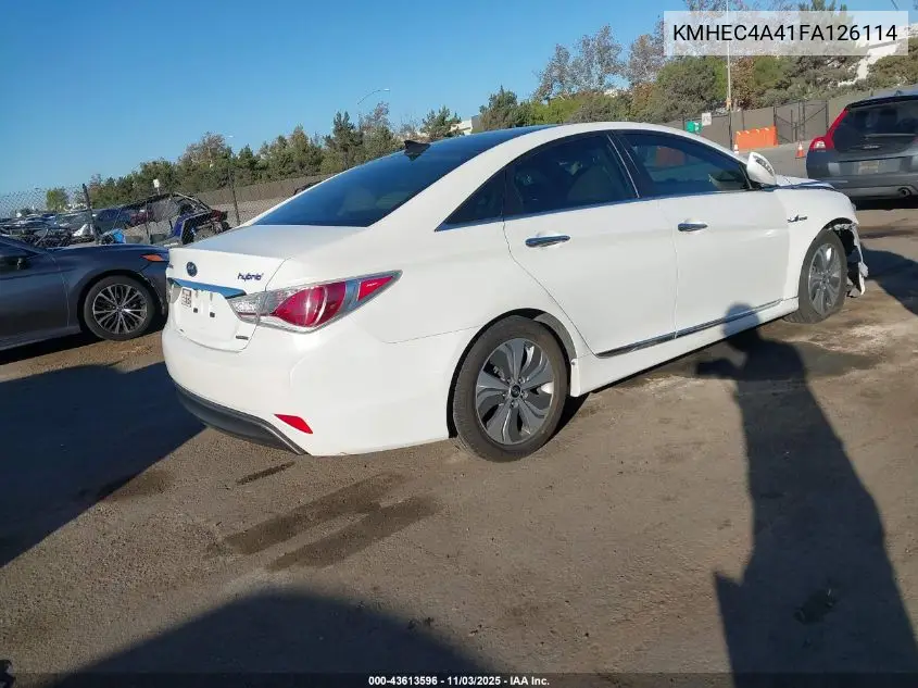 KMHEC4A41FA126114 2015 Hyundai Sonata Hybrid Limited