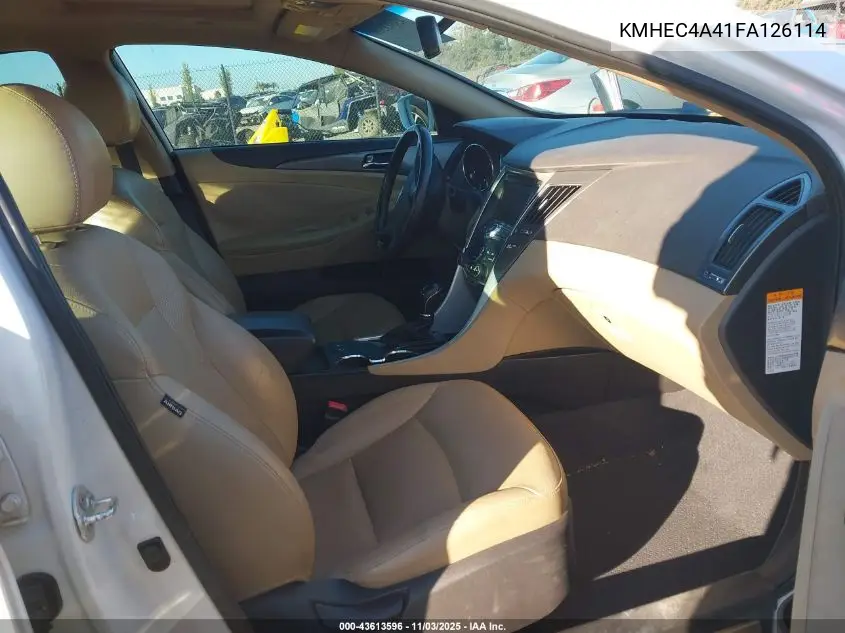 KMHEC4A41FA126114 2015 Hyundai Sonata Hybrid Limited