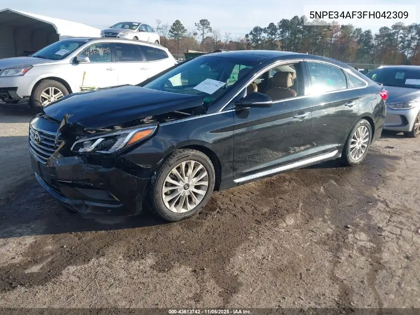 5NPE34AF3FH042309 2015 Hyundai Sonata Limited
