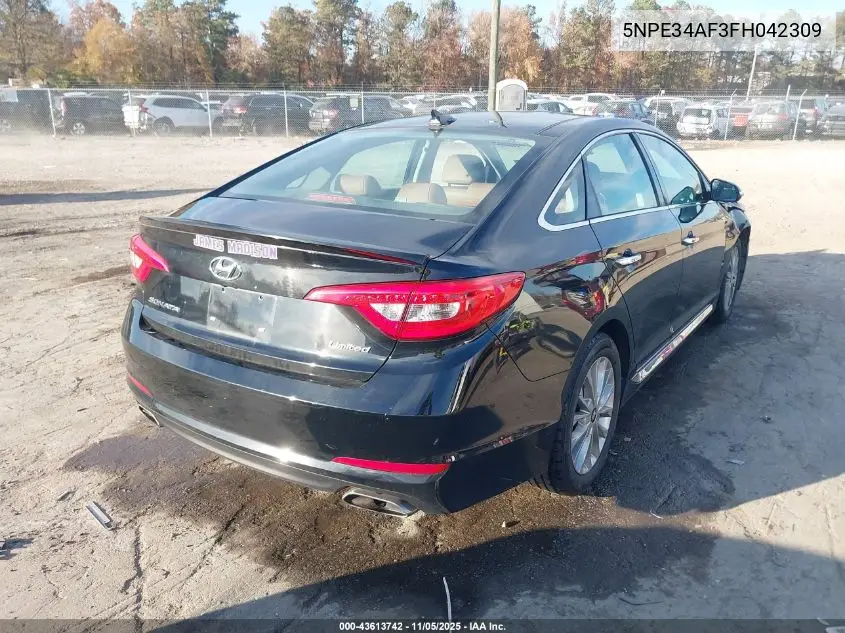 5NPE34AF3FH042309 2015 Hyundai Sonata Limited