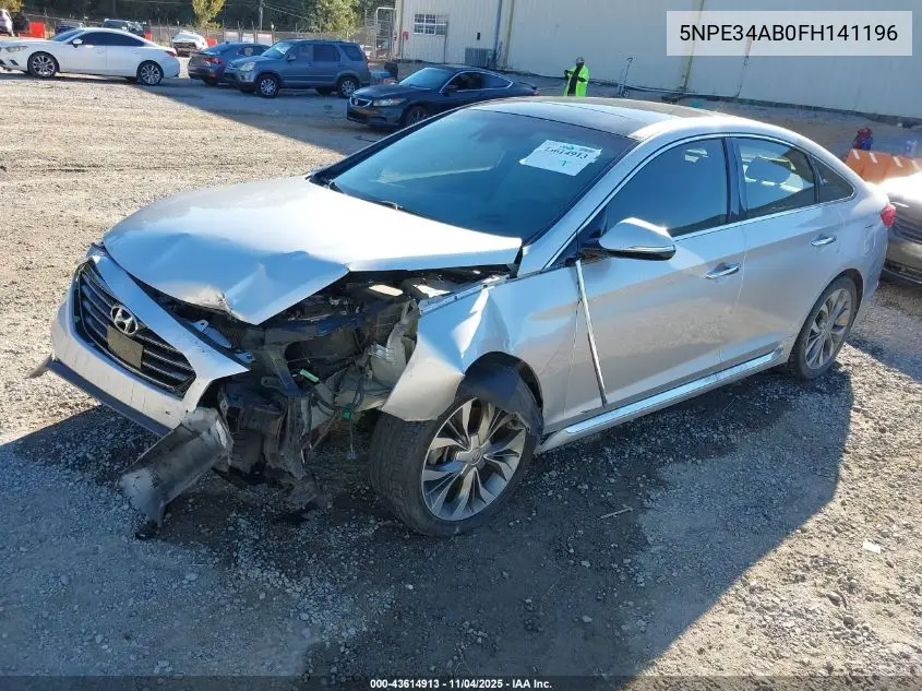 5NPE34AB0FH141196 2015 Hyundai Sonata Limited 2.0T