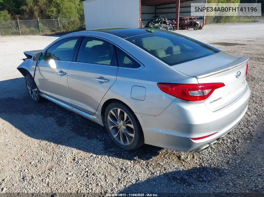5NPE34AB0FH141196 2015 Hyundai Sonata Limited 2.0T