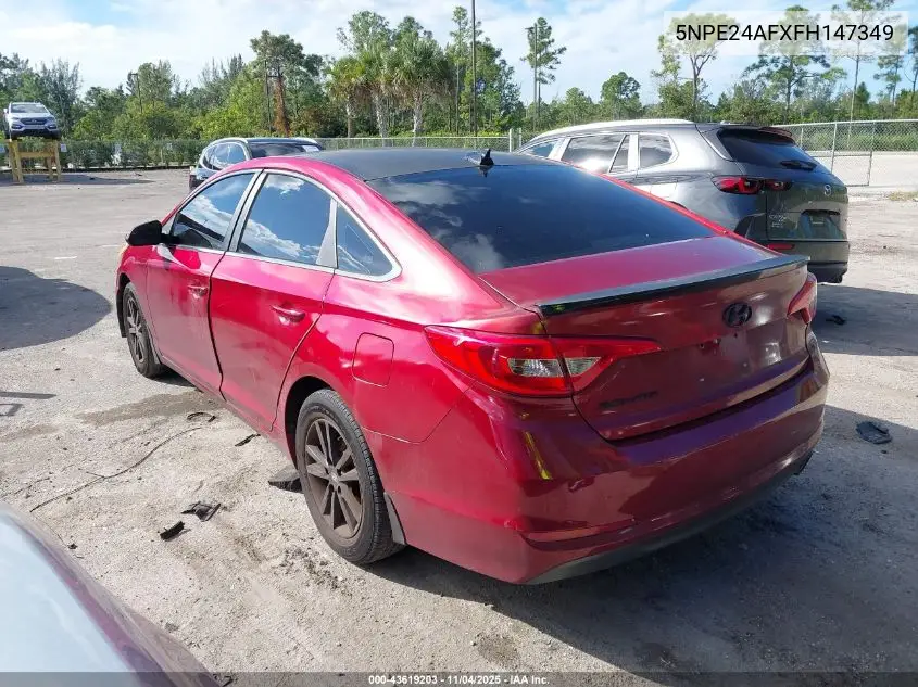 5NPE24AFXFH147349 2015 Hyundai Sonata Se