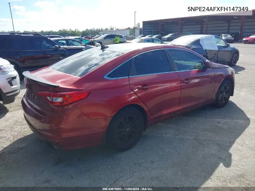 5NPE24AFXFH147349 2015 Hyundai Sonata Se