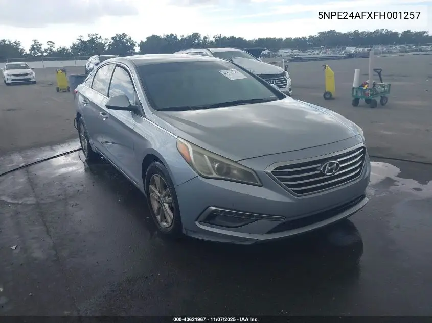 5NPE24AFXFH001257 2015 Hyundai Sonata Se