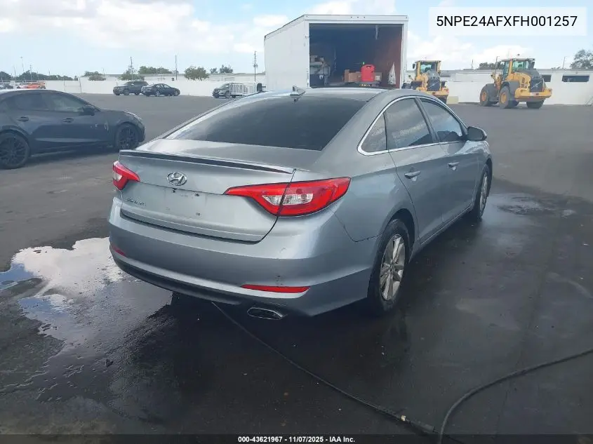 5NPE24AFXFH001257 2015 Hyundai Sonata Se