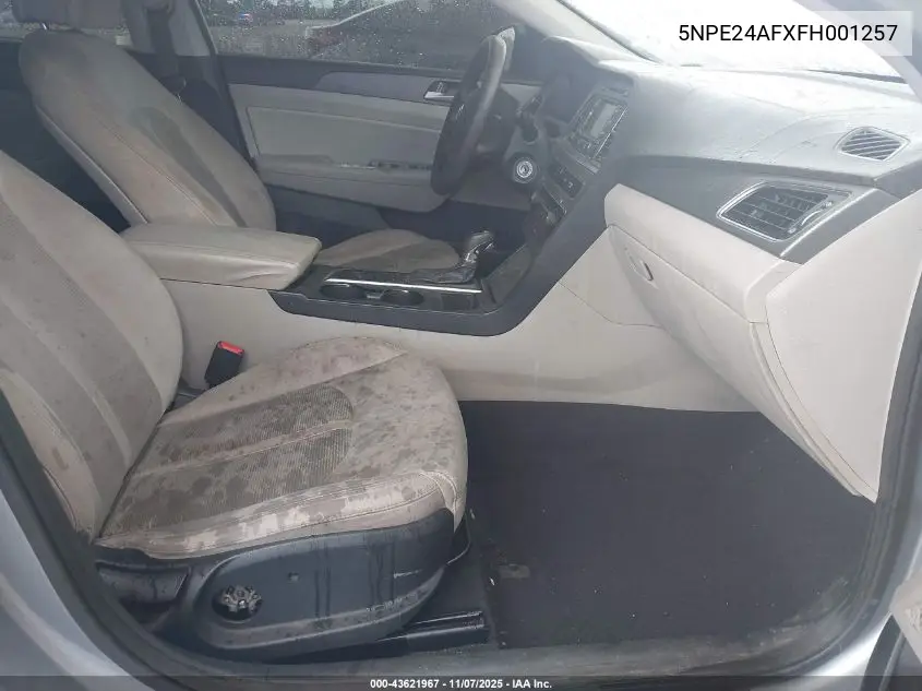 5NPE24AFXFH001257 2015 Hyundai Sonata Se