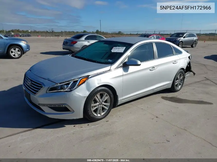 5NPE24AF5FH172966 2015 Hyundai Sonata Se
