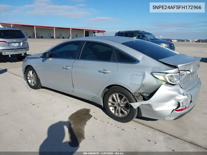 5NPE24AF5FH172966 2015 Hyundai Sonata Se