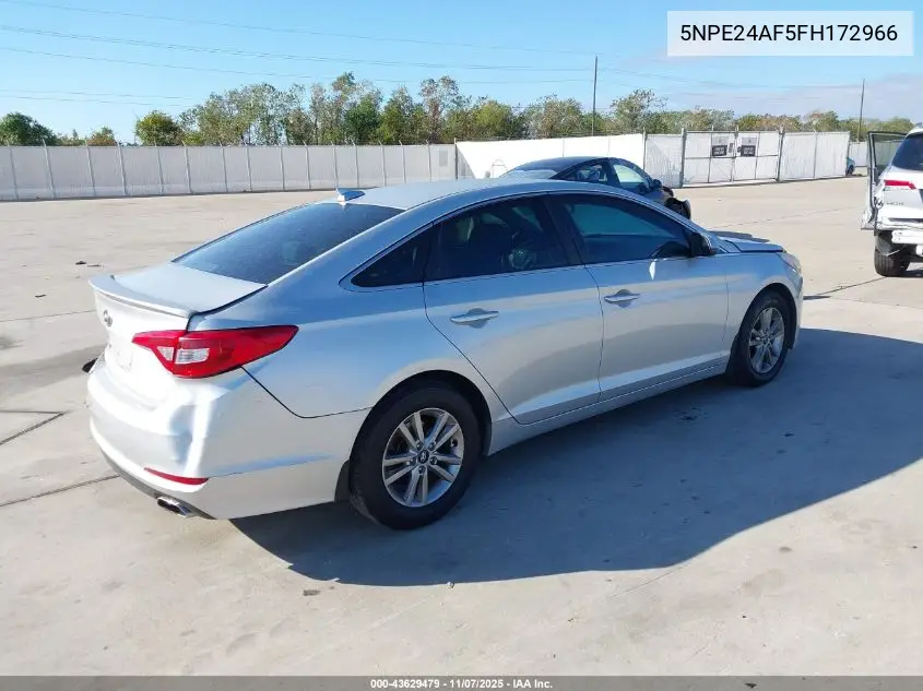 5NPE24AF5FH172966 2015 Hyundai Sonata Se