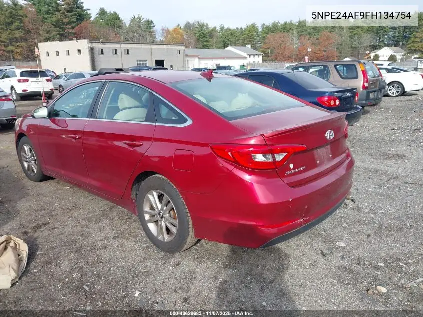 5NPE24AF9FH134754 2015 Hyundai Sonata Se