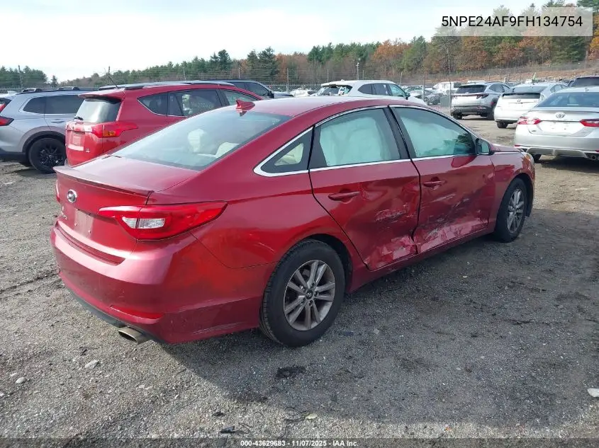 5NPE24AF9FH134754 2015 Hyundai Sonata Se