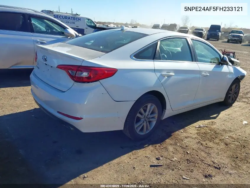 5NPE24AF5FH233121 2015 Hyundai Sonata Se