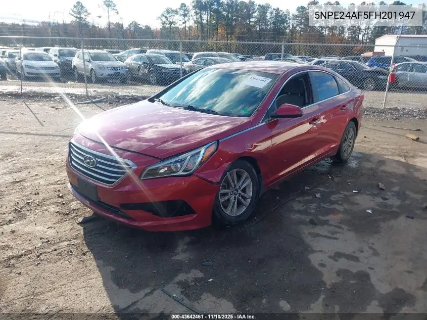 5NPE24AF5FH201947 2015 Hyundai Sonata Se