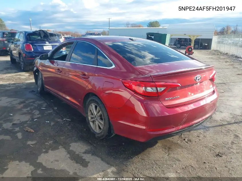 5NPE24AF5FH201947 2015 Hyundai Sonata Se