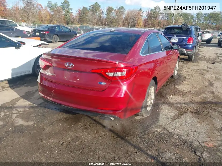 5NPE24AF5FH201947 2015 Hyundai Sonata Se