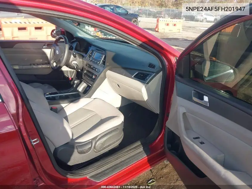 5NPE24AF5FH201947 2015 Hyundai Sonata Se