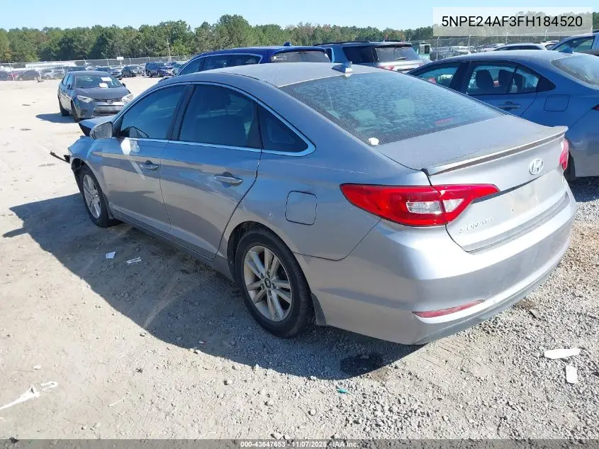5NPE24AF3FH184520 2015 Hyundai Sonata Se