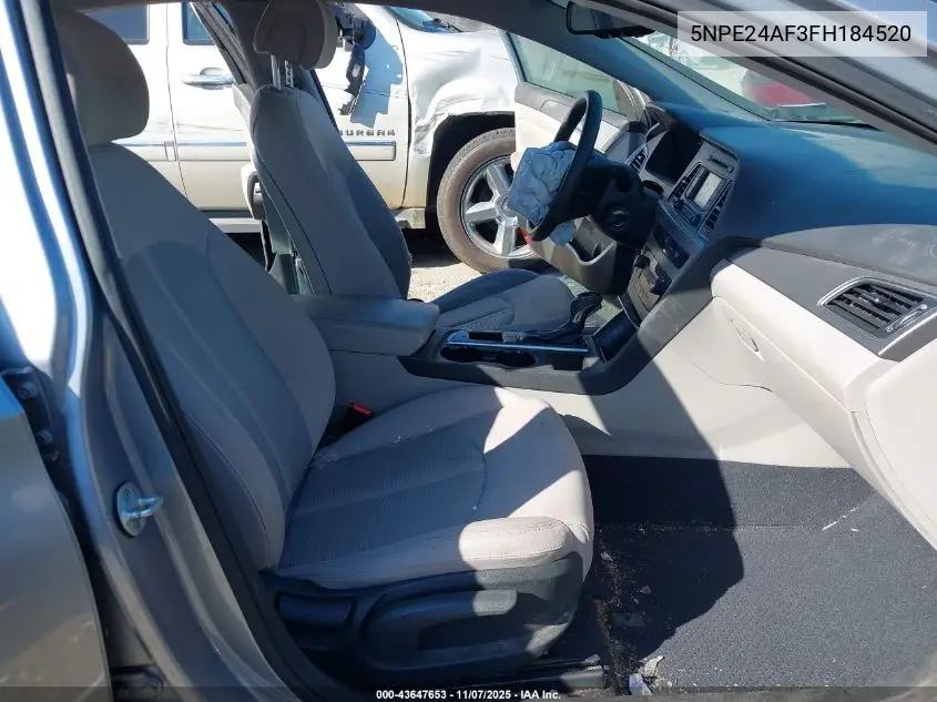 5NPE24AF3FH184520 2015 Hyundai Sonata Se