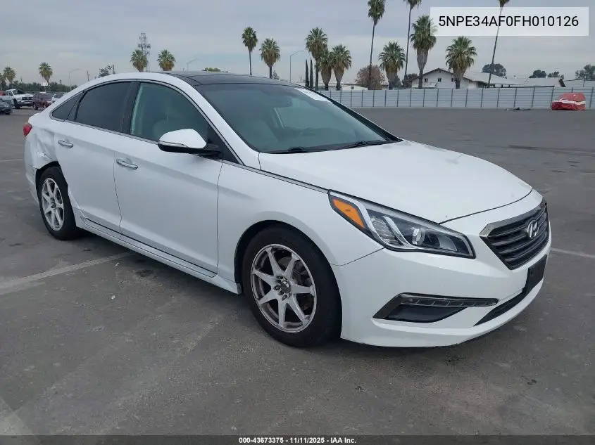 5NPE34AF0FH010126 2015 Hyundai Sonata Limited