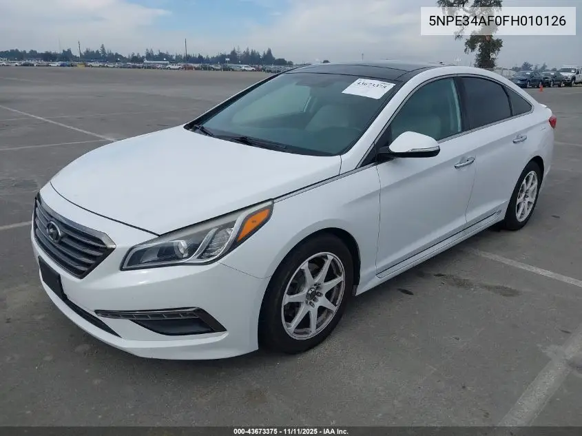 5NPE34AF0FH010126 2015 Hyundai Sonata Limited