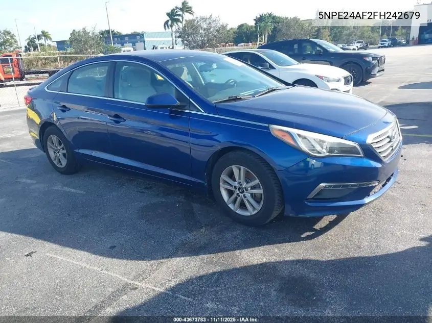 5NPE24AF2FH242679 2015 Hyundai Sonata Se