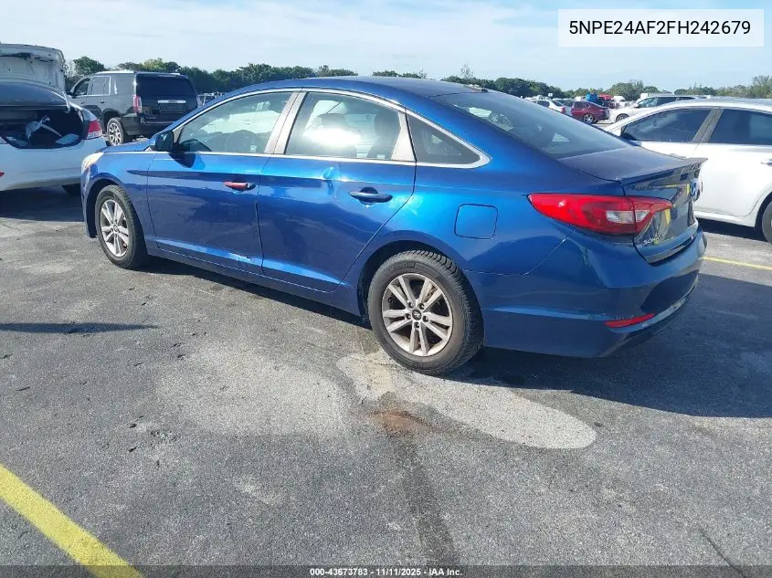 5NPE24AF2FH242679 2015 Hyundai Sonata Se
