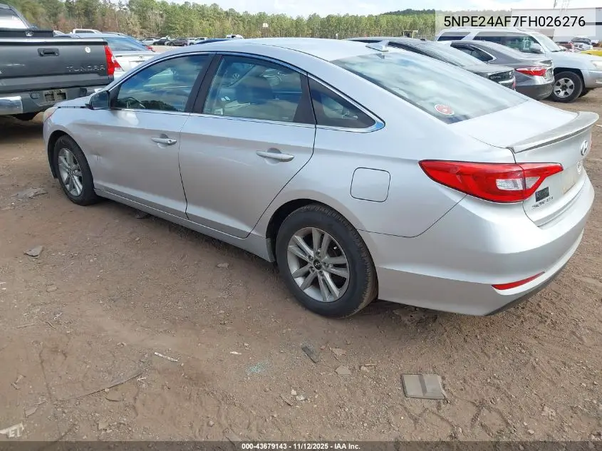 5NPE24AF7FH026276 2015 Hyundai Sonata Se