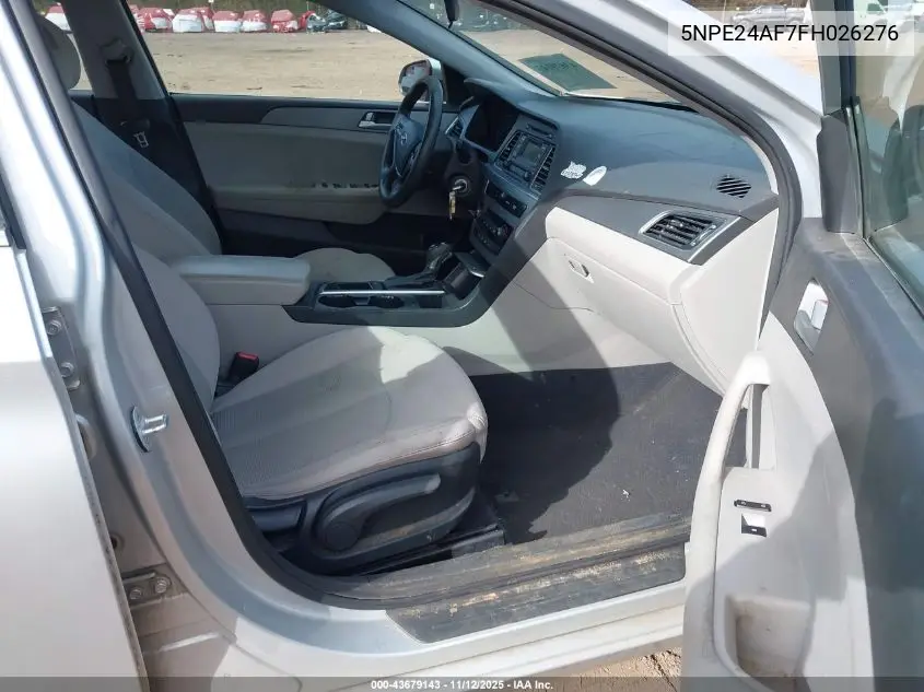5NPE24AF7FH026276 2015 Hyundai Sonata Se