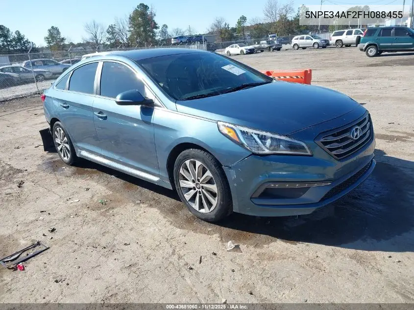 5NPE34AF2FH088455 2015 Hyundai Sonata Sport