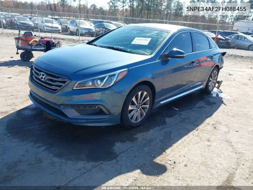 5NPE34AF2FH088455 2015 Hyundai Sonata Sport