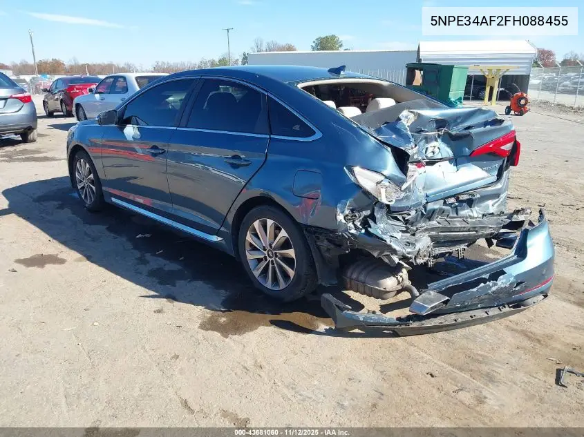 5NPE34AF2FH088455 2015 Hyundai Sonata Sport