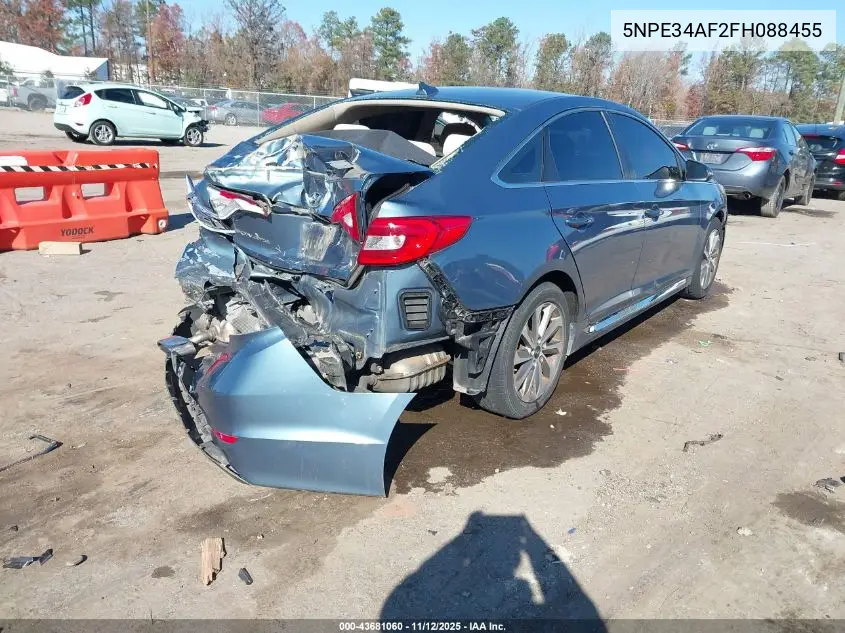 5NPE34AF2FH088455 2015 Hyundai Sonata Sport