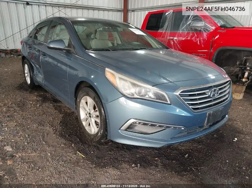 5NPE24AF5FH046736 2015 Hyundai Sonata Se