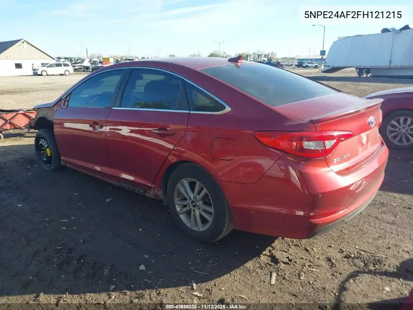 5NPE24AF2FH121215 2015 Hyundai Sonata Se