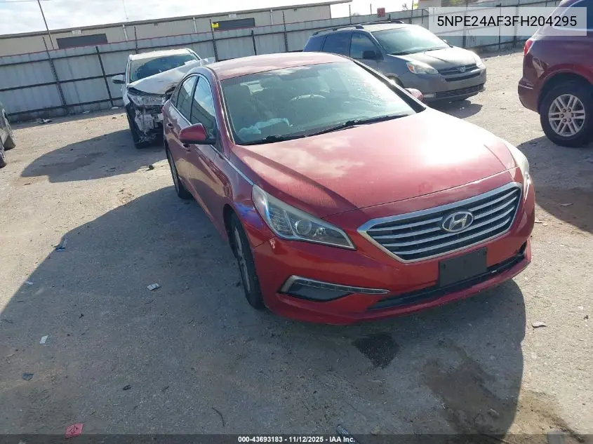 5NPE24AF3FH204295 2015 Hyundai Sonata Se