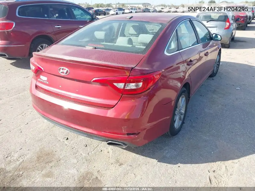 5NPE24AF3FH204295 2015 Hyundai Sonata Se
