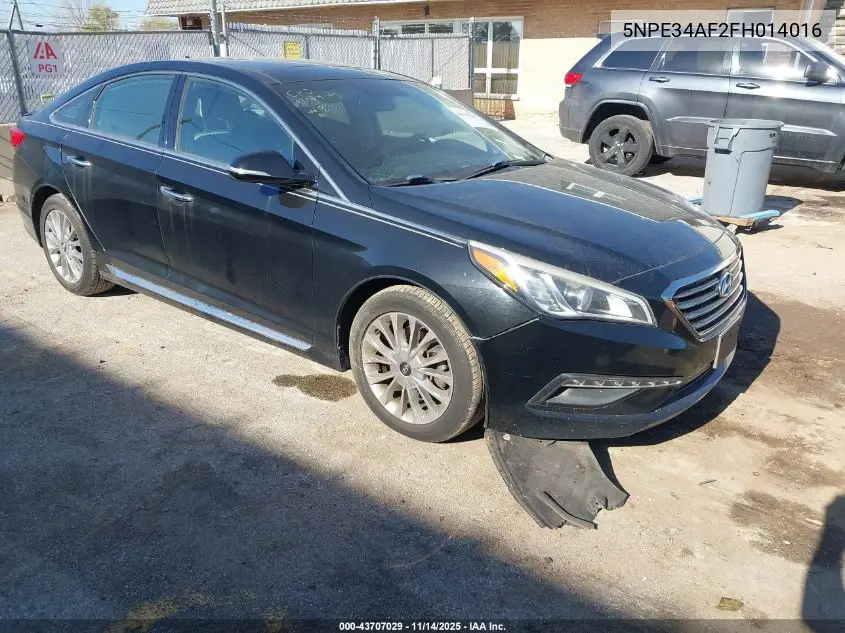 5NPE34AF2FH014016 2015 Hyundai Sonata Limited