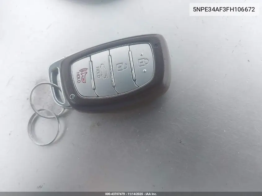 5NPE34AF3FH106672 2015 Hyundai Sonata Sport