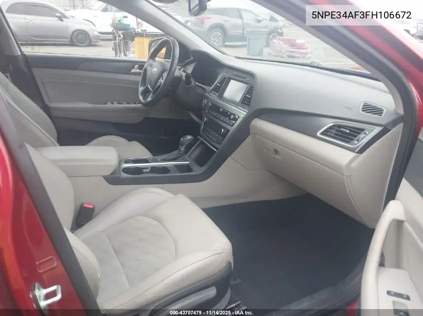 5NPE34AF3FH106672 2015 Hyundai Sonata Sport
