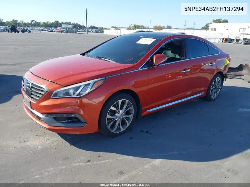 5NPE34AB2FH137294 2015 Hyundai Sonata Limited 2.0T