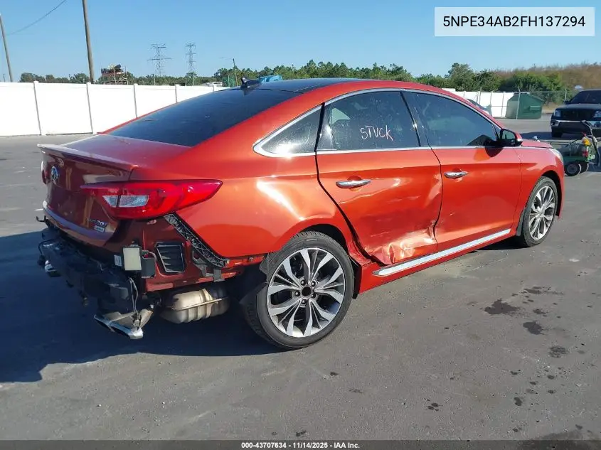 5NPE34AB2FH137294 2015 Hyundai Sonata Limited 2.0T