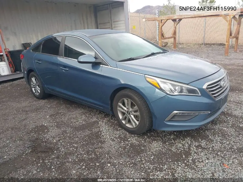 5NPE24AF3FH115990 2015 Hyundai Sonata Se