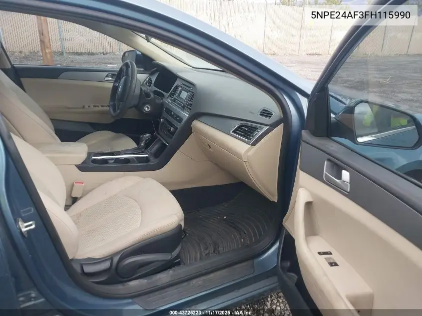 5NPE24AF3FH115990 2015 Hyundai Sonata Se