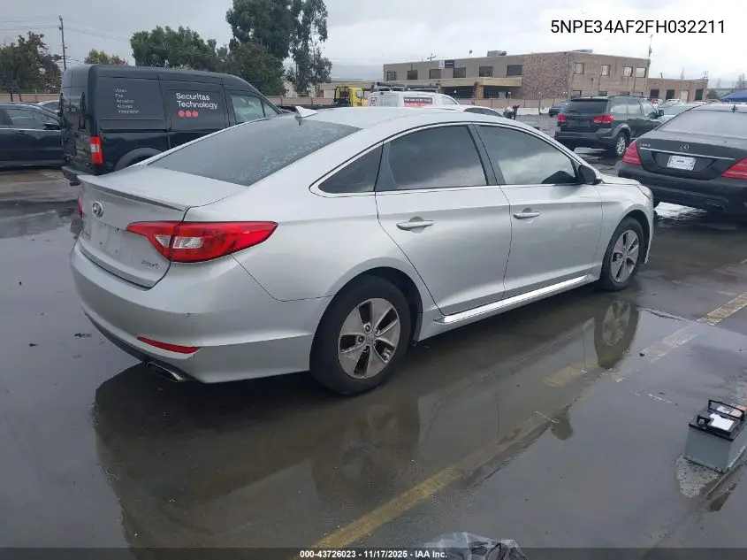 5NPE34AF2FH032211 2015 Hyundai Sonata Sport